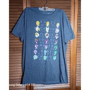 CRUNCHYROLL Rokka Braves of the Six Flowers Gray Anime Shirt Adult Large 28x30